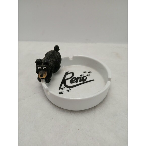 ​Reno NV Bear Ashtray Souvenir 3" Ceramic Figurine Fun Vintage Gift - Picture 2 of 6